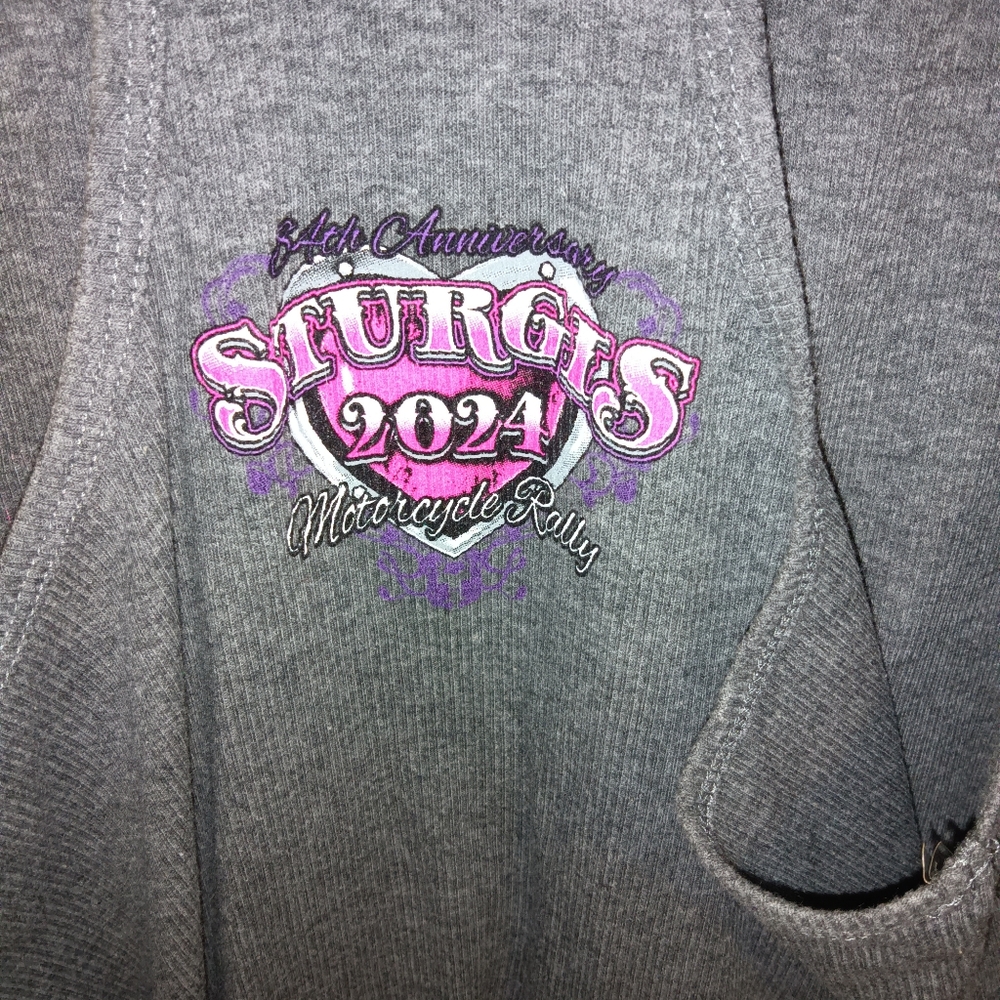 Euc Sturgis 84th Anniversary Active Basic Gray Gr… - image 4